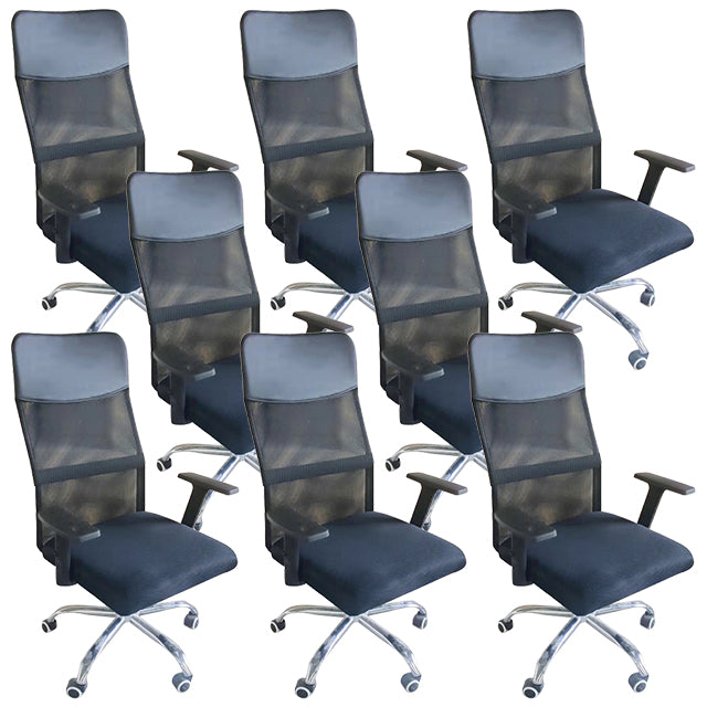 16" Wide Contemporary Arm Chair Breathable AirGrid Upholstered Desk Chair