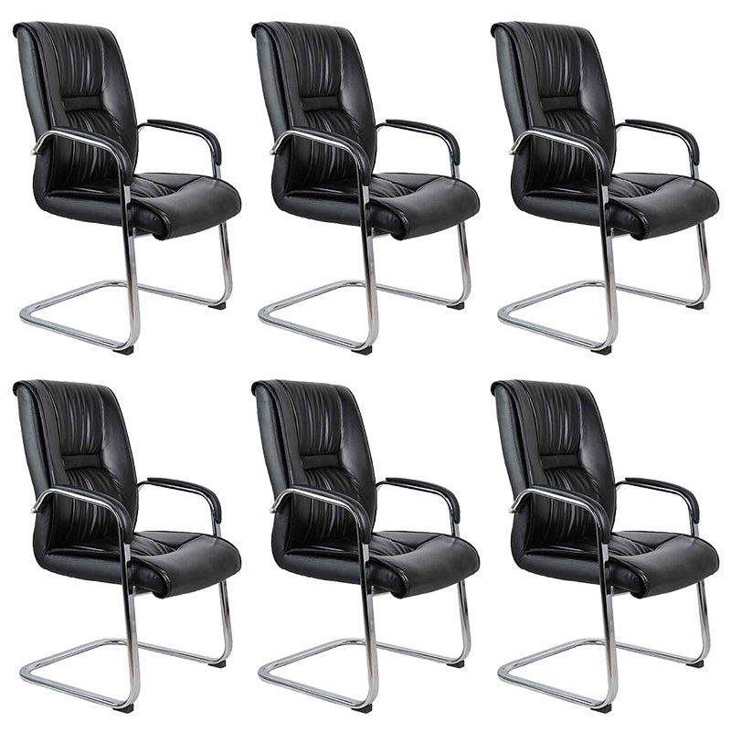 22 Inch Wide Arm Chair Contemporary Black No Wheels Desk Chair