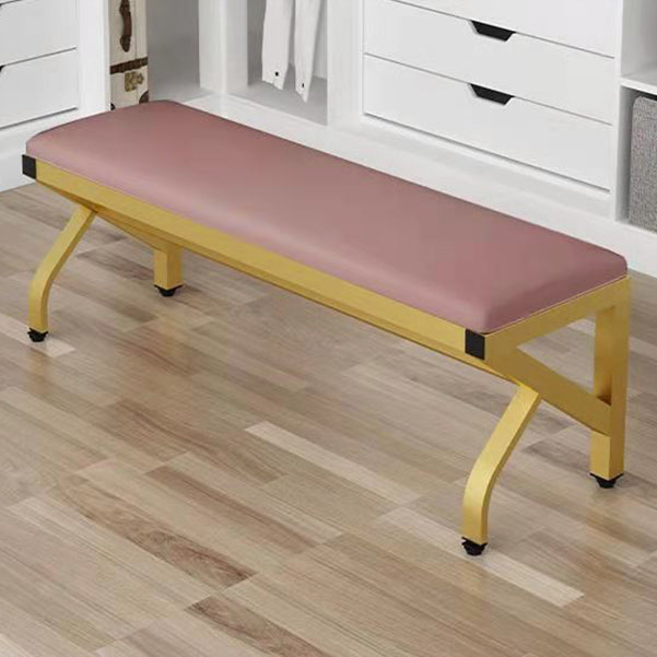 Modern Seating Bench Foam Bench 13.78" W 17.72" H with Legs for Bedroom