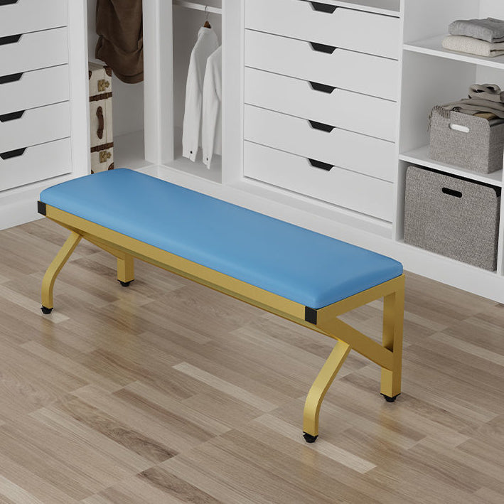 Modern Seating Bench Foam Bench 13.78" W 17.72" H with Legs for Bedroom