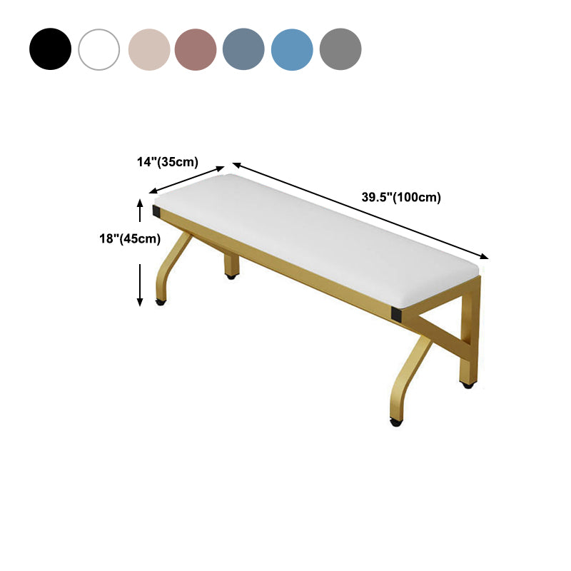 Modern Seating Bench Foam Bench 13.78" W 17.72" H with Legs for Bedroom