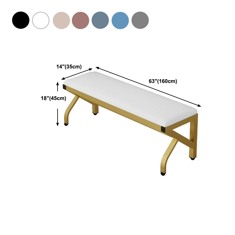 Modern Seating Bench Foam Bench 13.78" W 17.72" H with Legs for Bedroom