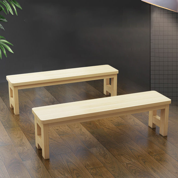 11.8" Wide Modern Entryway and Bedroom Bench Solid Wood Pine Bench with Legs