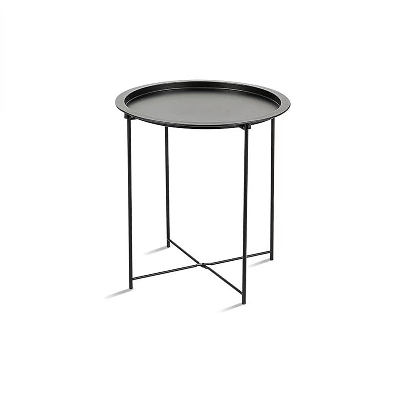 Contemporary Metal Accent Table Nightstand 19.68" Tall Bed Nightstand