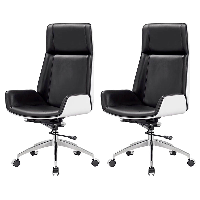 Modern Armless  Office Chair Swivel Height-adjustable Chair with Wheels