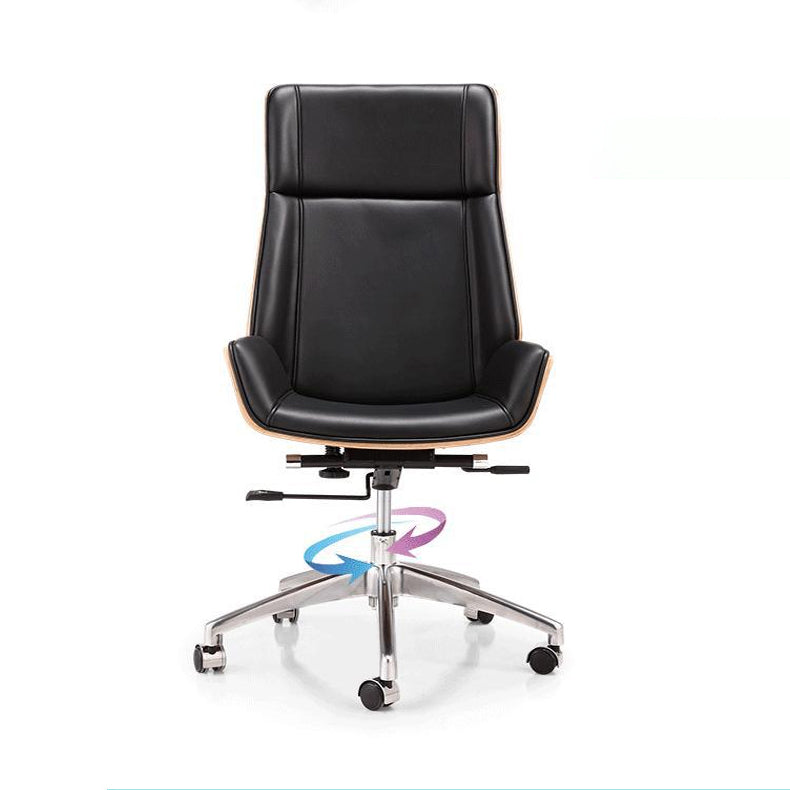 Modern Armless  Office Chair Swivel Height-adjustable Chair with Wheels