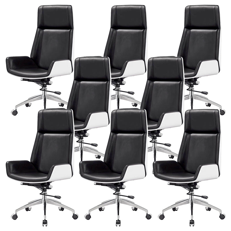 Modern Armless  Office Chair Swivel Height-adjustable Chair with Wheels