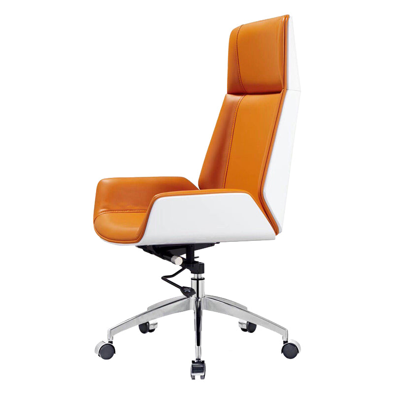 Modern Armless  Office Chair Swivel Height-adjustable Chair with Wheels