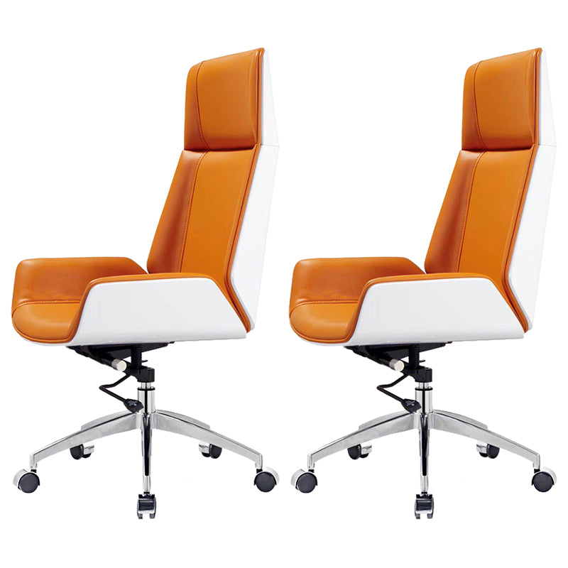 Modern Armless  Office Chair Swivel Height-adjustable Chair with Wheels