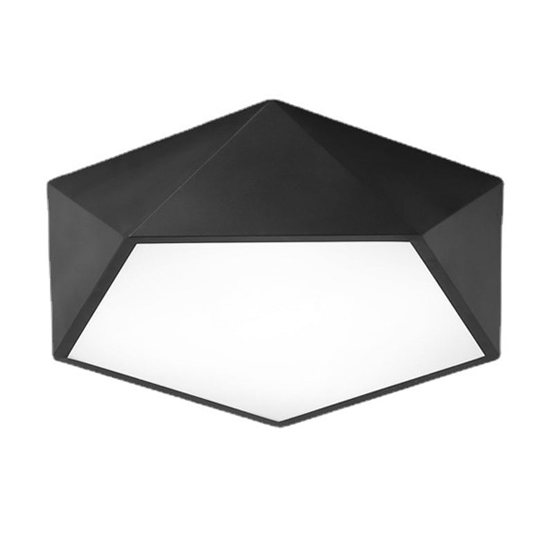 Geometric Flush Mount Light Contemporary Metal Ceiling Lighting for Bedroom