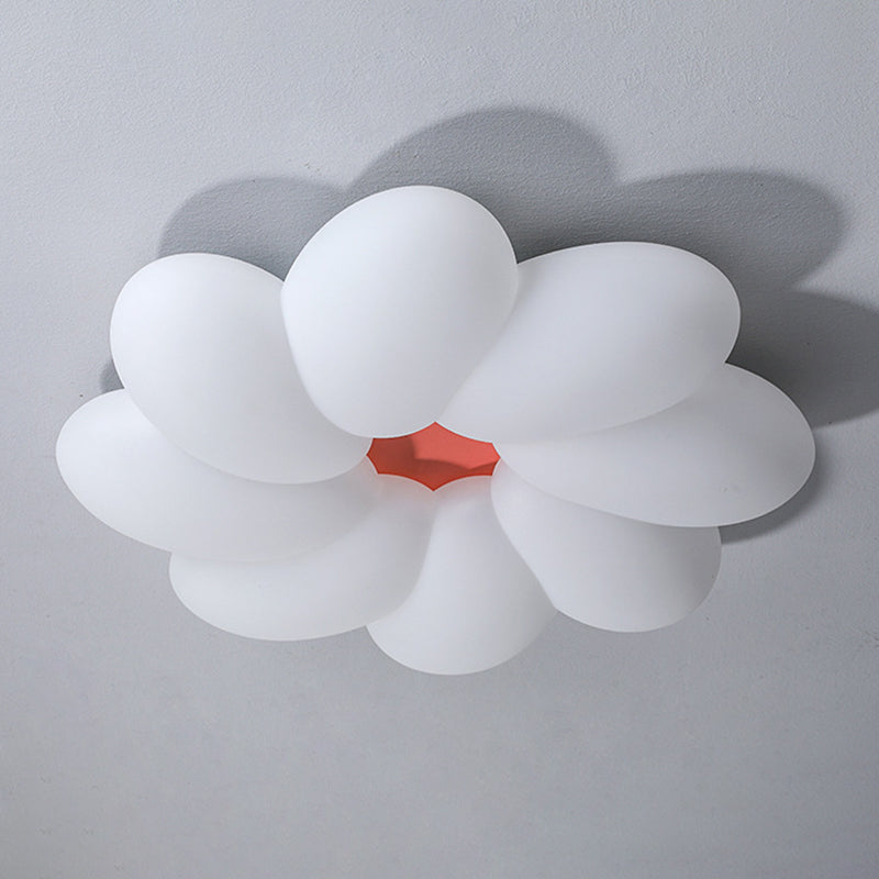 8-Lights Modern Style Flower Flush Mount Acrylic Ceiling Light for Bedroom