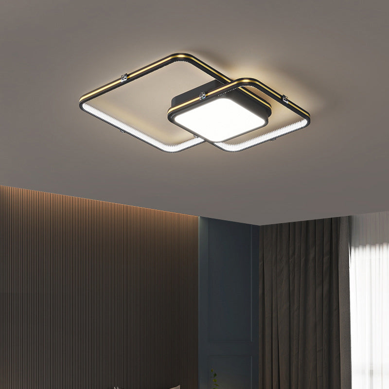 Modern Style Flush Mount 3-Lights Acrylic Ceiling Light for Living Room