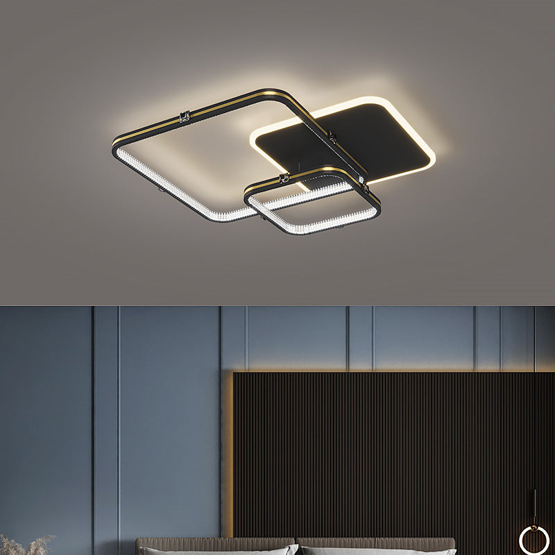 3-Lights Modern Style Flush Mount Acrylic Ceiling Light for Bedroom