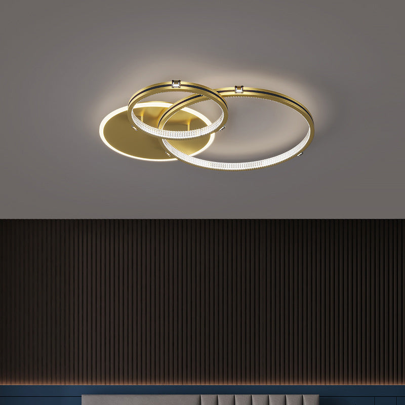 3-Lights Modern Style Flush Mount Acrylic Ceiling Light for Bedroom