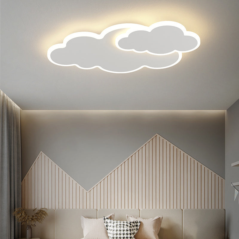 LED Modernism Ceiling Light White Flush Mount Lighting for Bedroom