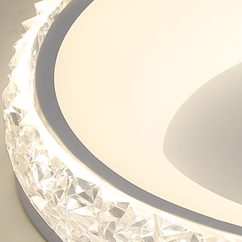 Modern LED Ceiling Light White/Black Flush Mount Lighting for Foyer