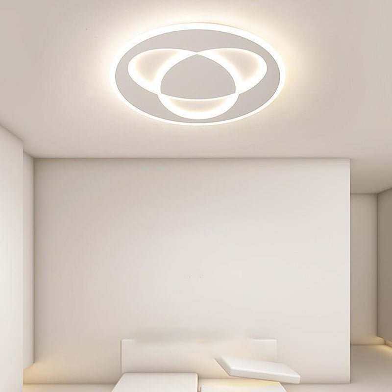 Modern White Ceiling Light LED Flush Mount Lighting for Kitchen