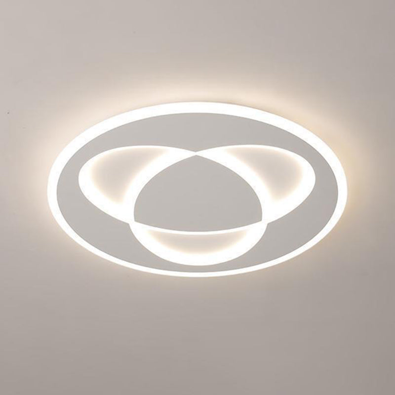 Modern White Ceiling Light LED Flush Mount Lighting for Kitchen