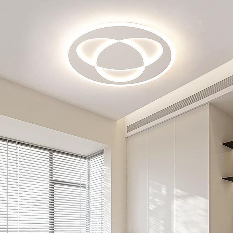 Modern White Ceiling Light LED Flush Mount Lighting for Kitchen