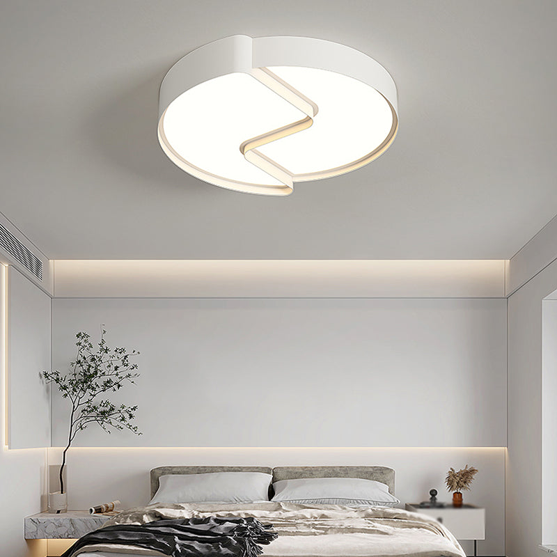 LED Modern Metal Flush Mount Square Shape Ceiling Light with Acrylic Shade for Living Room