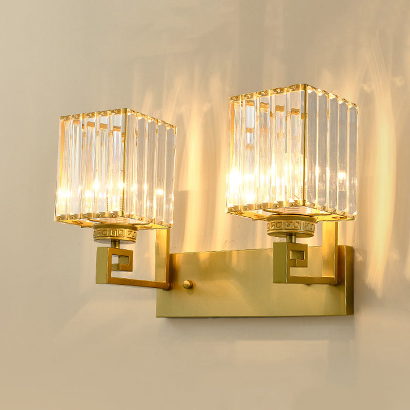 Modern Rectangular Vanity Wall Lights Crystal Vanity Wall Light Fixtures