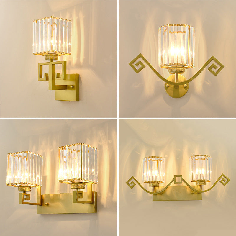 Modern Rectangular Vanity Wall Lights Crystal Vanity Wall Light Fixtures