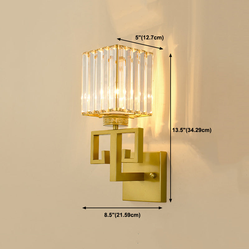 Modern Rectangular Vanity Wall Lights Crystal Vanity Wall Light Fixtures