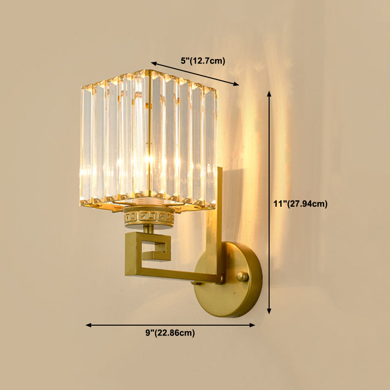 Modern Rectangular Vanity Wall Lights Crystal Vanity Wall Light Fixtures