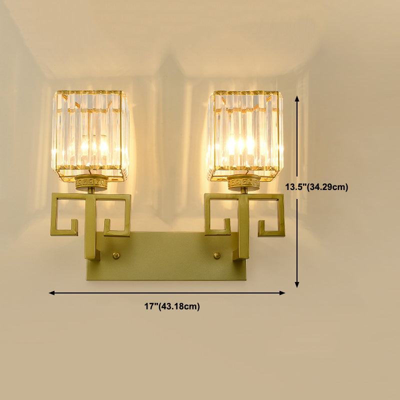 Modern Rectangular Vanity Wall Lights Crystal Vanity Wall Light Fixtures