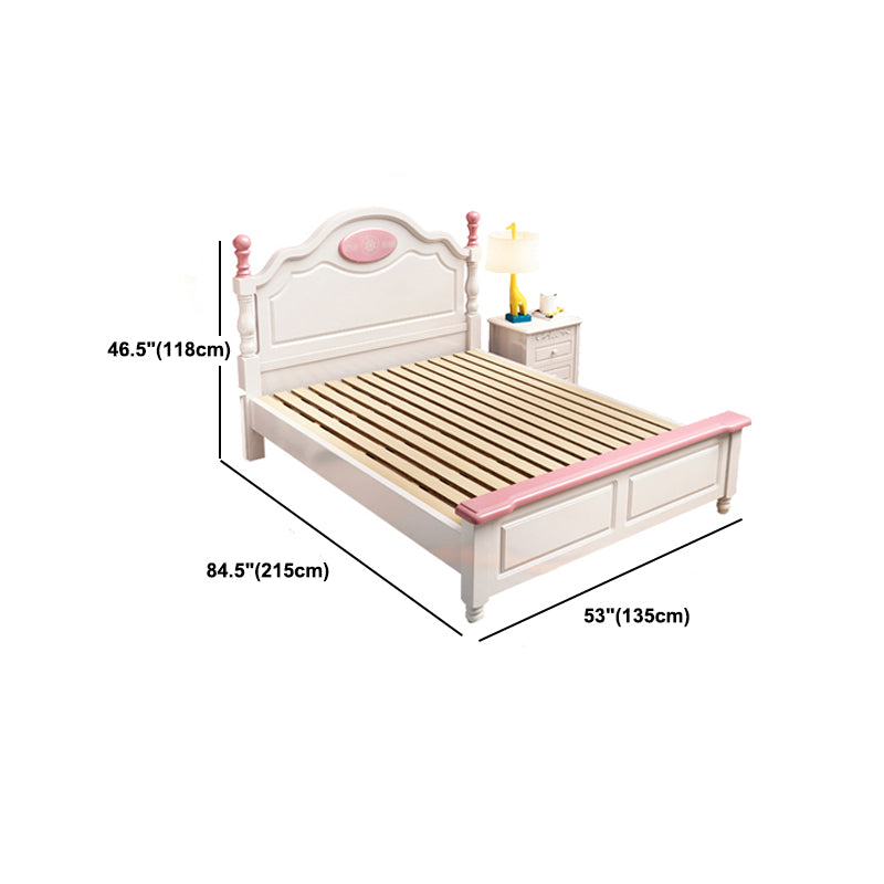 Modern & Contemporary Bed with Wooden Panel Headboard in Oak