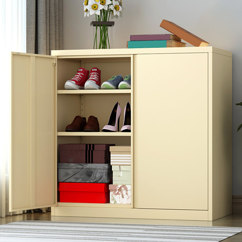 Modern Accent Cabinet Beige Storage Cabinet with Water Resistant