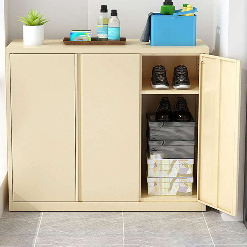 Modern Accent Cabinet Beige Storage Cabinet with Water Resistant