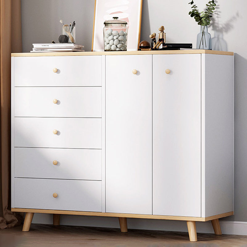 Contemporary Accent Chest 13.38" Wide Wood Rectangle Chest with Drawers