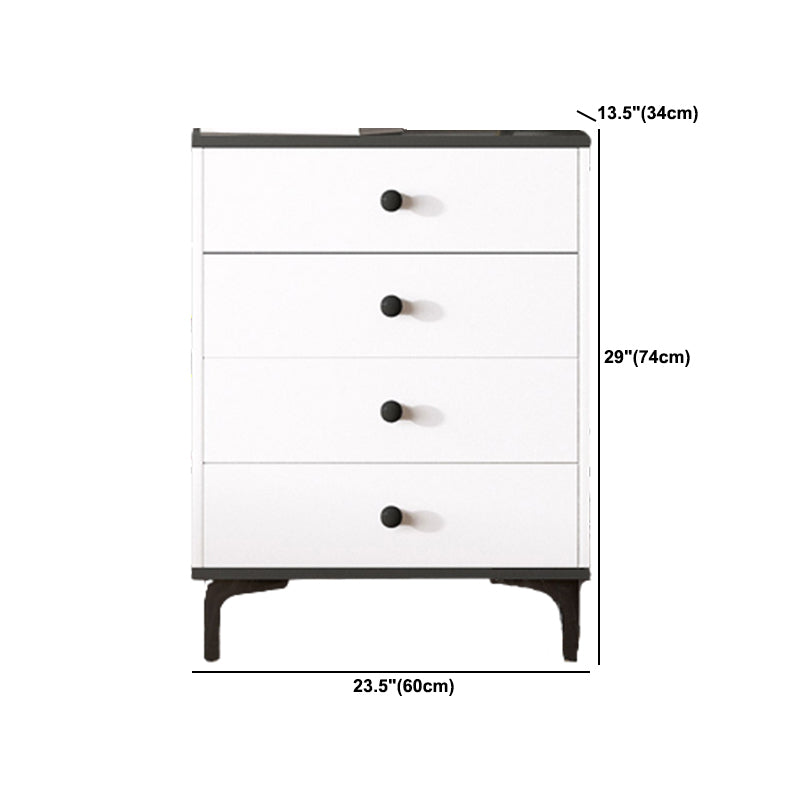 Contemporary Accent Chest 13.38" Wide Wood Rectangle Chest with Drawers