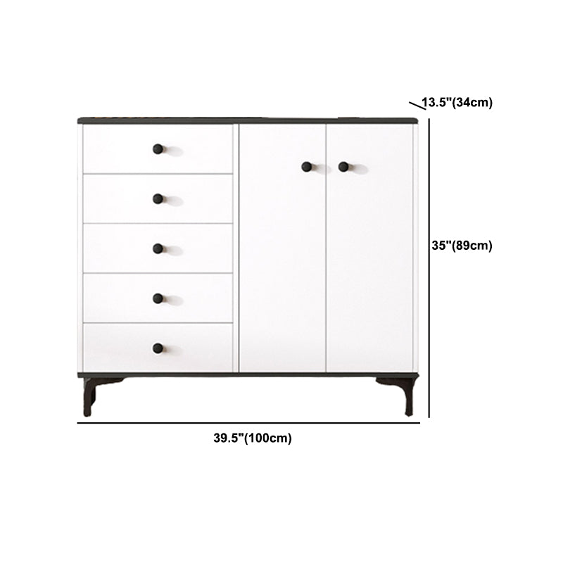 Contemporary Accent Chest 13.38" Wide Wood Rectangle Chest with Drawers