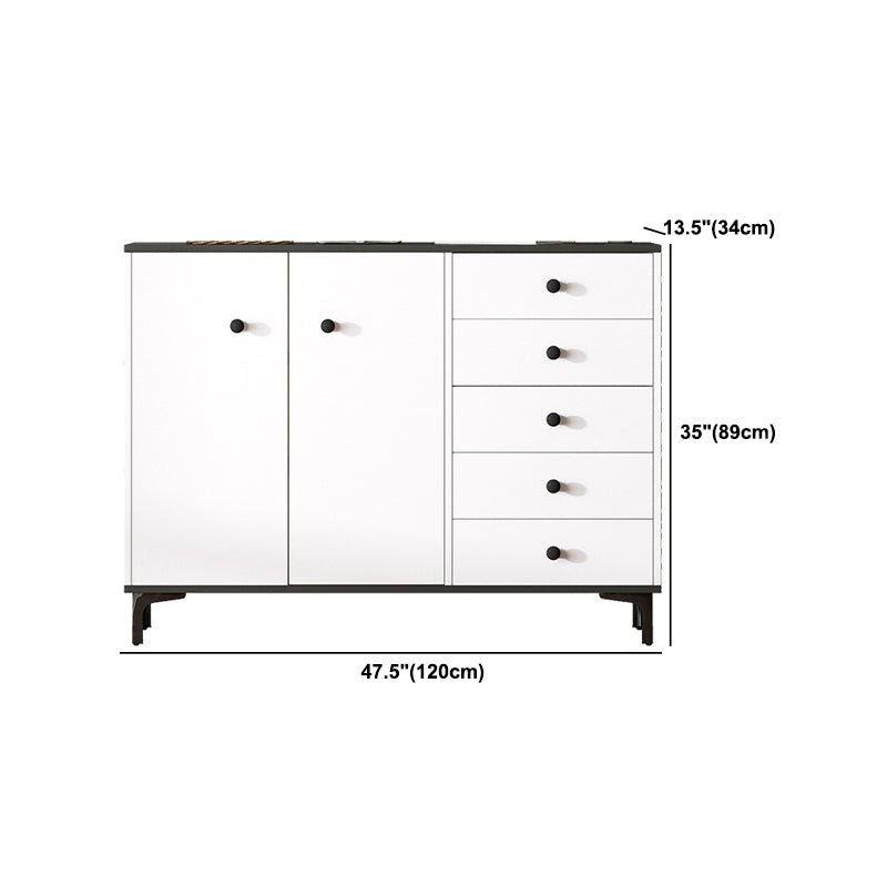 Contemporary Accent Chest 13.38" Wide Wood Rectangle Chest with Drawers