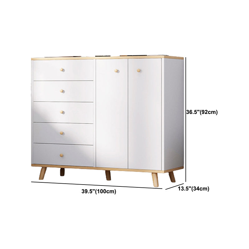 Contemporary Accent Chest 13.38" Wide Wood Rectangle Chest with Drawers