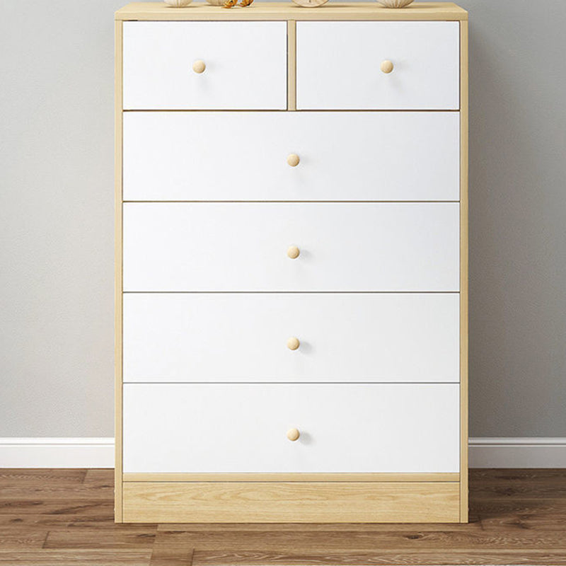 Water Resistant Rectangle Accent Chest Contemporary Wooden Chest with Drawers