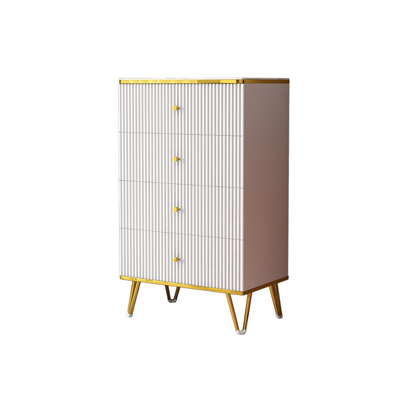 White  Accent Chest 15.74" Wide Chest with Drawers, Water Resistant