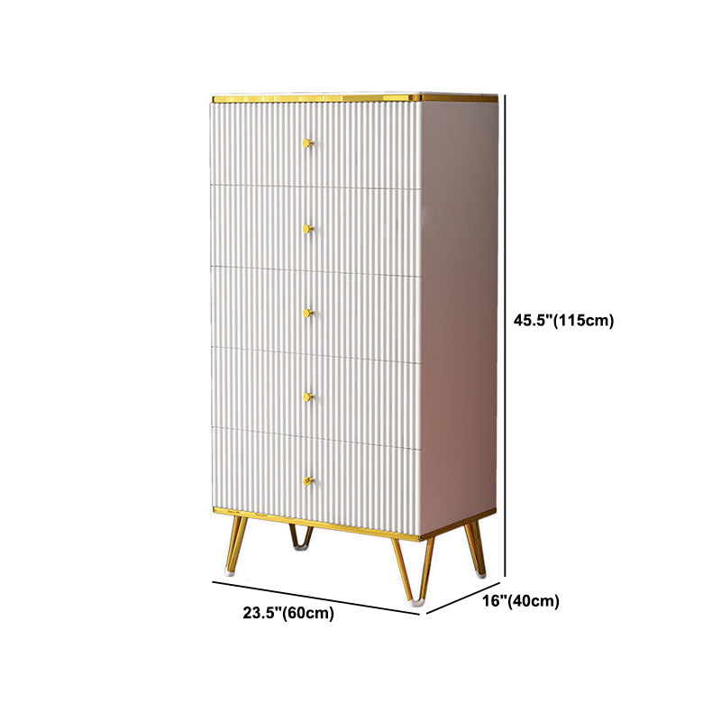 White  Accent Chest 15.74" Wide Chest with Drawers, Water Resistant