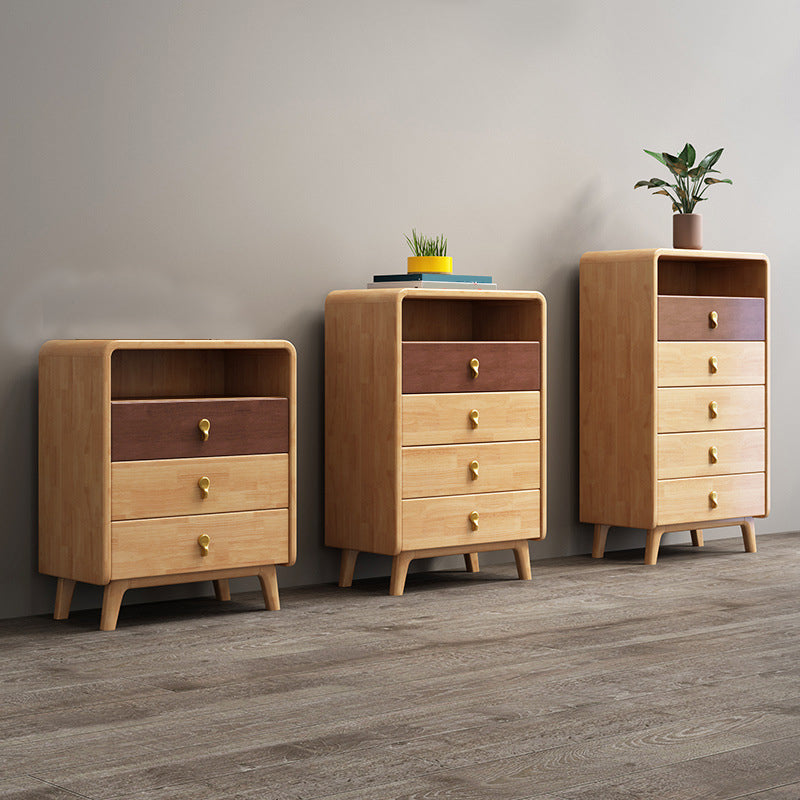 Contemporary Accent Chest with 4 Wooden Legs 15.74" Wide Chest with Drawers