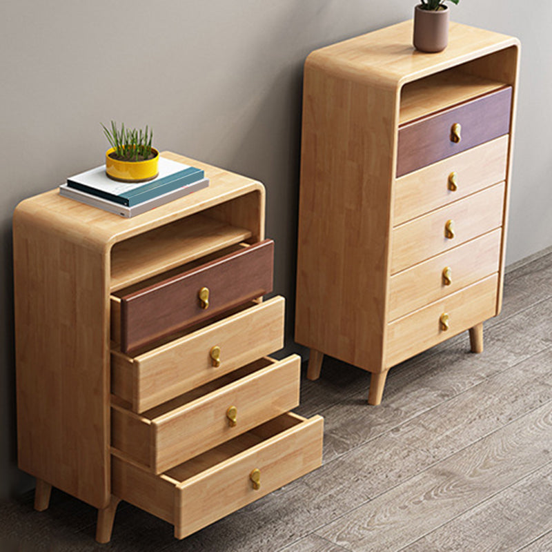 Contemporary Accent Chest with 4 Wooden Legs 15.74" Wide Chest with Drawers