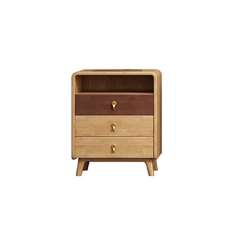 Contemporary Accent Chest with 4 Wooden Legs 15.74" Wide Chest with Drawers