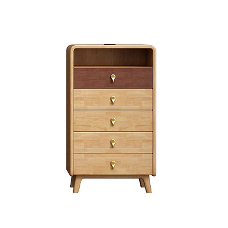 Contemporary Accent Chest with 4 Wooden Legs 15.74" Wide Chest with Drawers