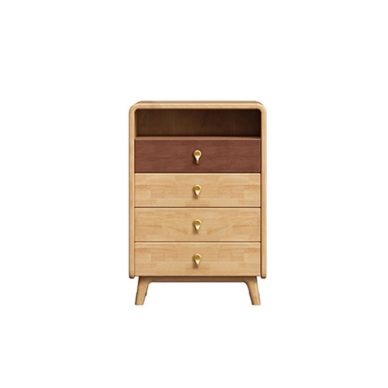 Contemporary Accent Chest with 4 Wooden Legs 15.74" Wide Chest with Drawers