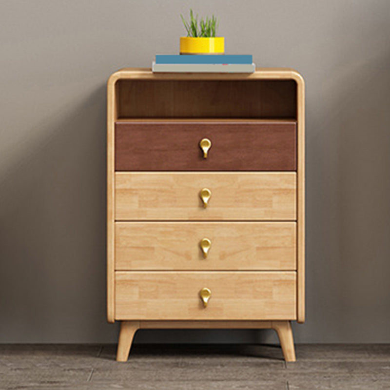 Contemporary Accent Chest with 4 Wooden Legs 15.74" Wide Chest with Drawers