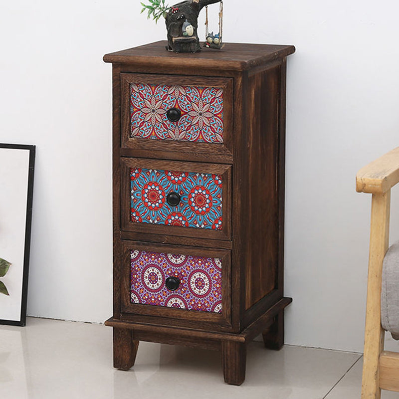 Mid-Century Modern Accent Chest 11.81" Wide Rectangle Standard Chest with Drawers