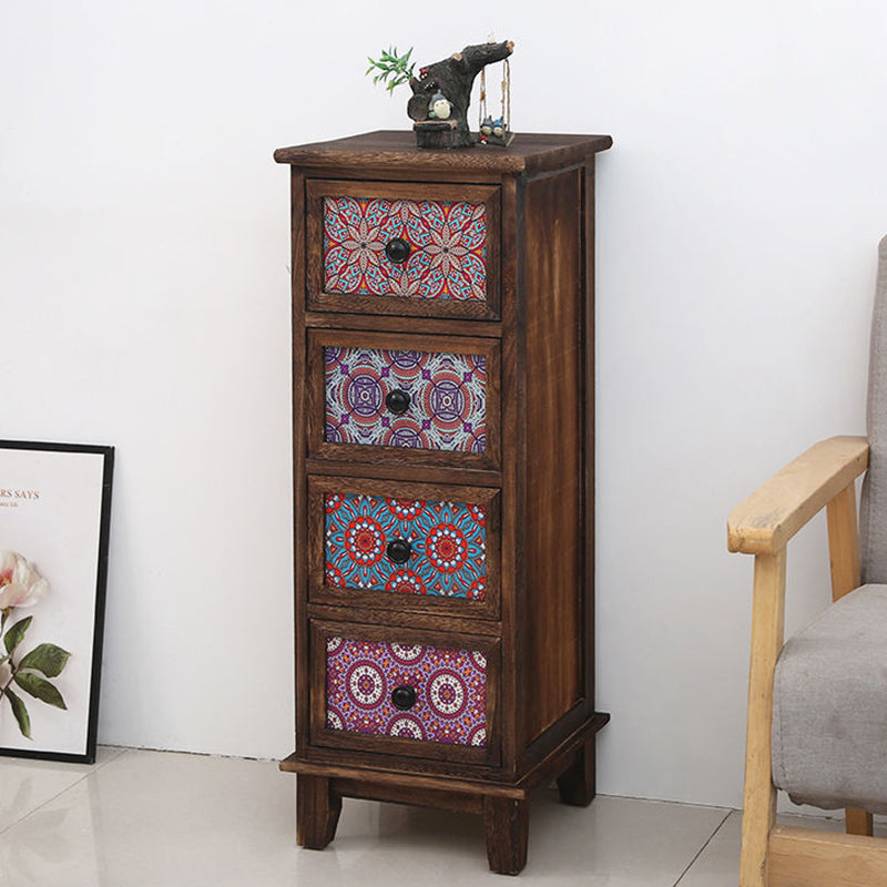 Mid-Century Modern Accent Chest 11.81" Wide Rectangle Standard Chest with Drawers