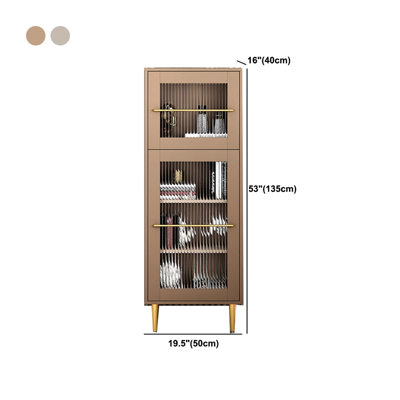 Modern Wood Accent Cabinet 15.74" Wide Storage Cabinet with 2 Doors