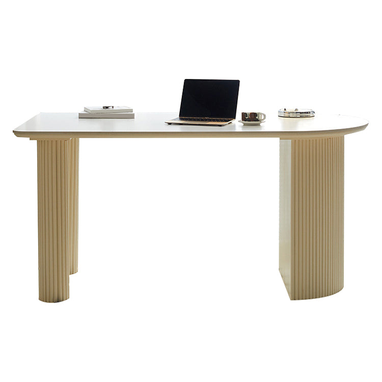 Contemporary Office Desk Peninsula White Writing Desk for Office